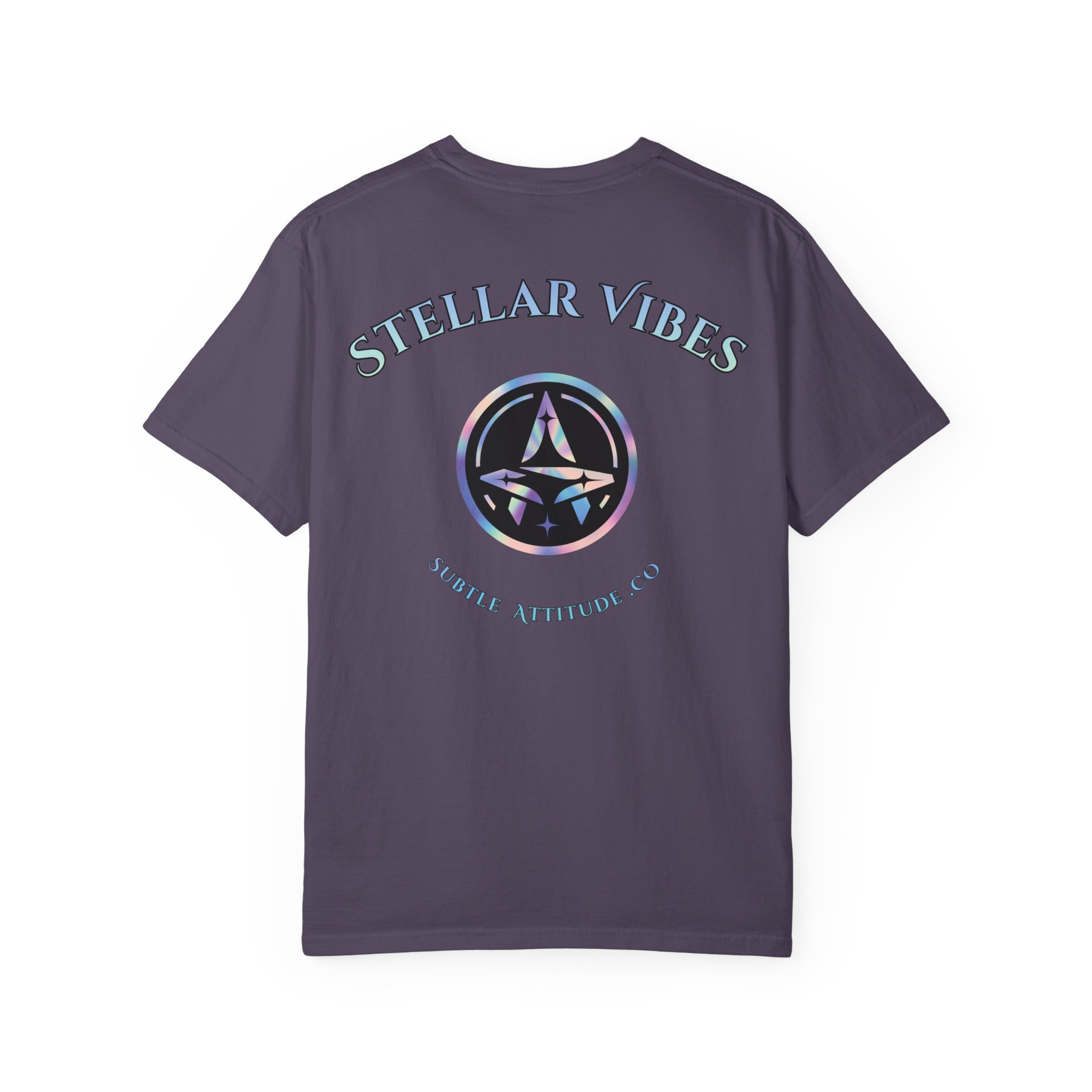 Stellar Vibes T‑Shirt — Holographic Space Logo Tee - Image 26