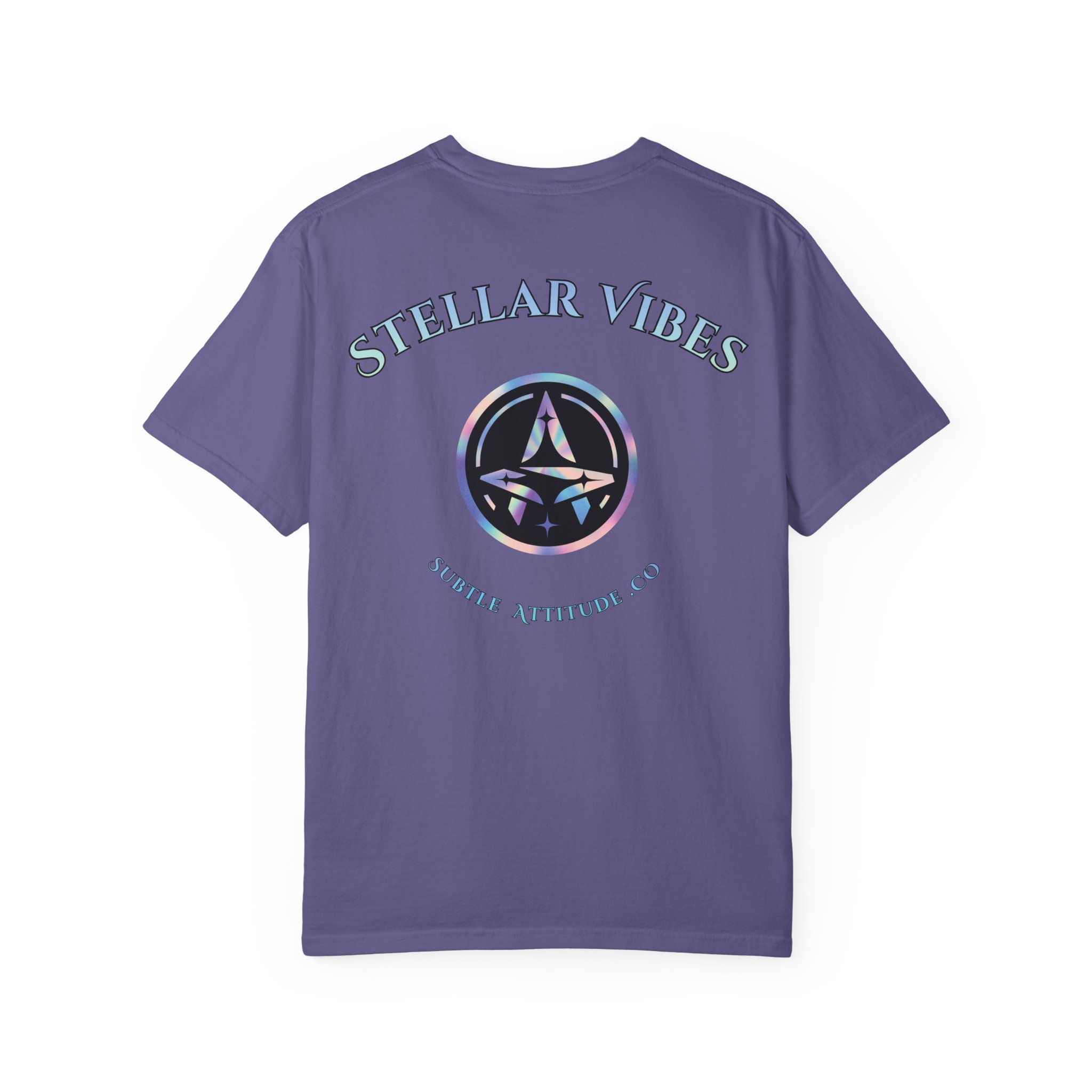 Stellar Vibes T‑Shirt — Holographic Space Logo Tee - Image 22