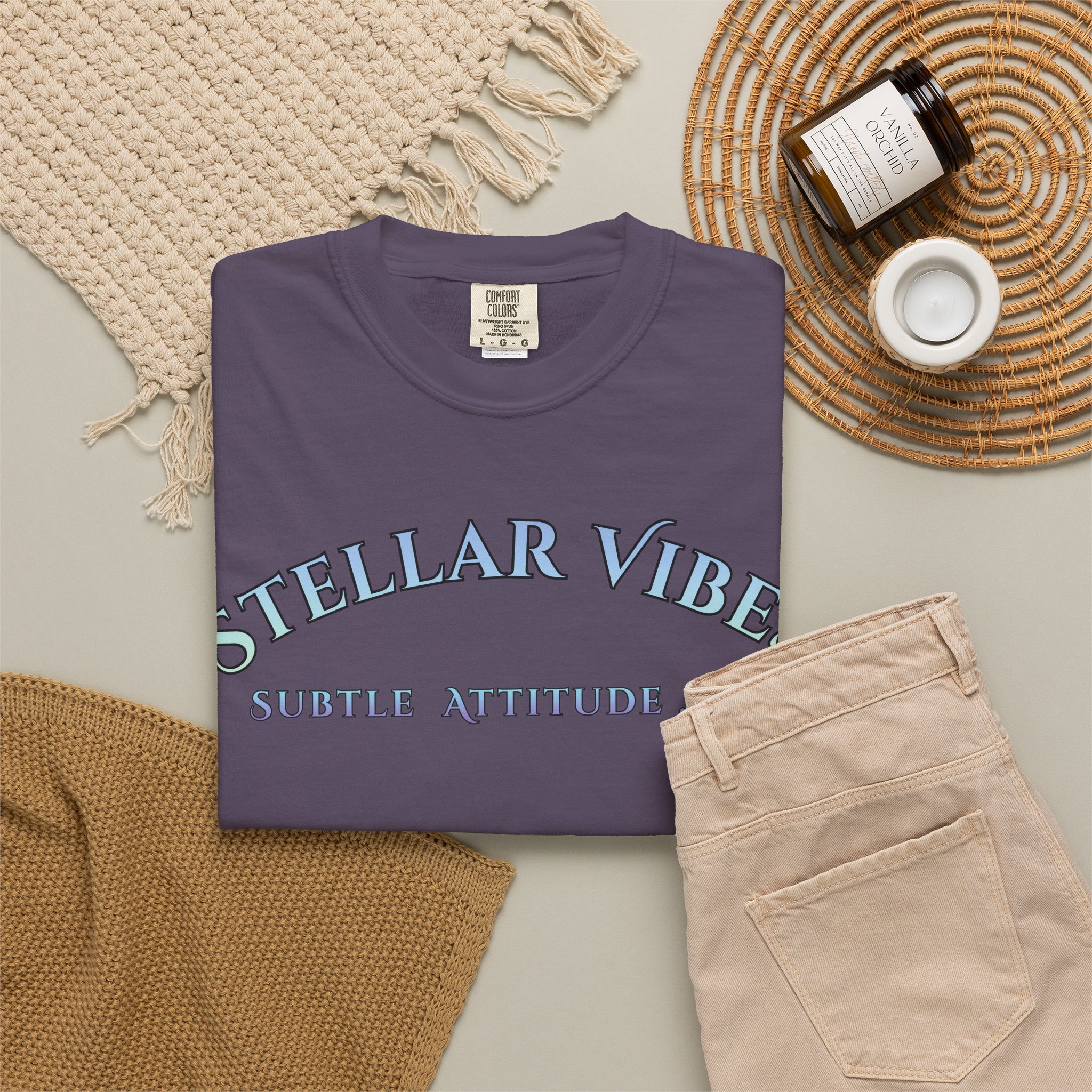 Stellar Vibes T‑Shirt — Holographic Space Logo Tee - Image 28
