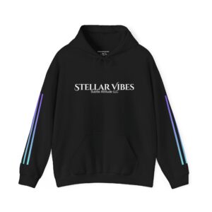 Stellar Vibes Hoodie — Cosmic Angel Wings Pullover