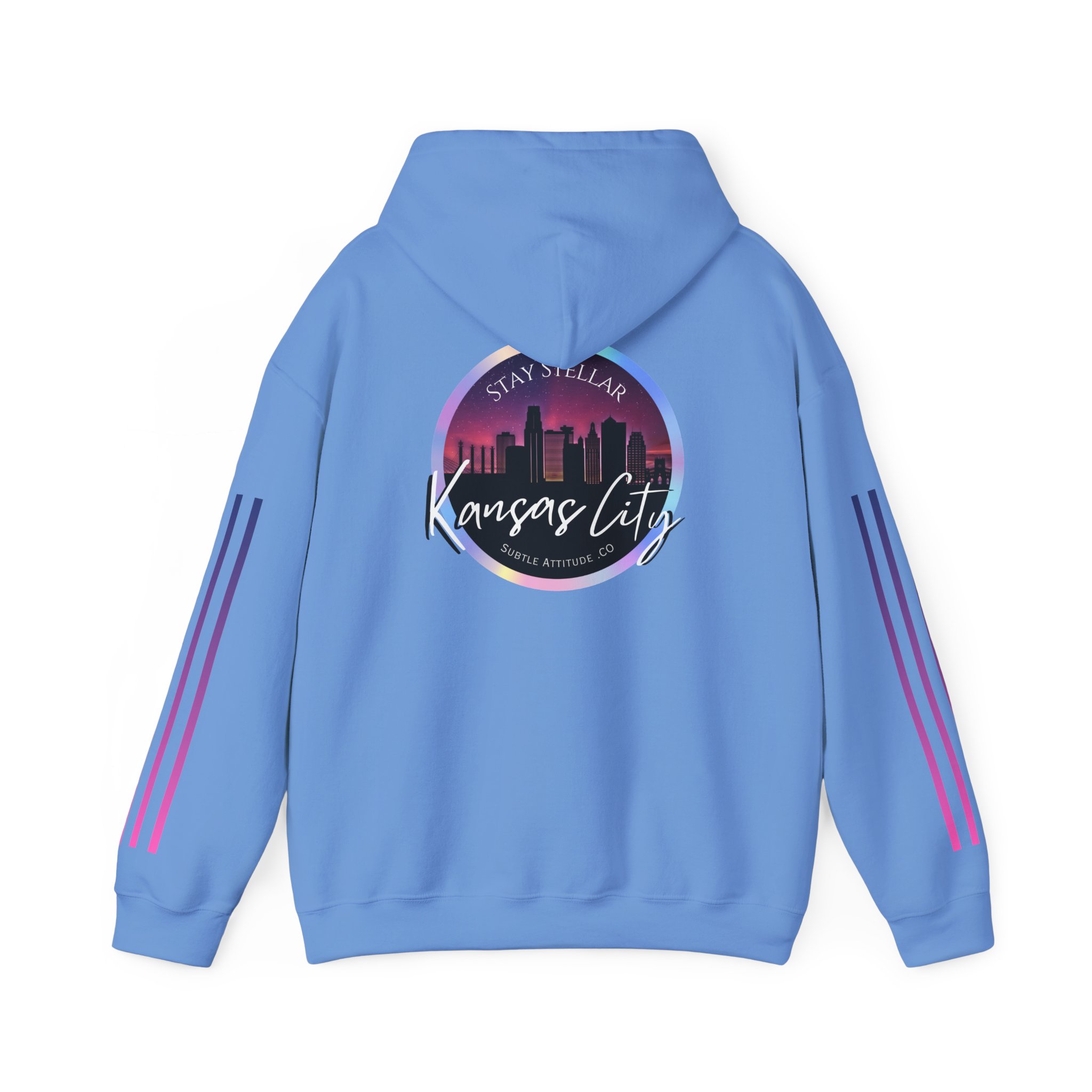 Hoodie — "Stellar Vibes" Kansas City Skyline Pullover - Image 18