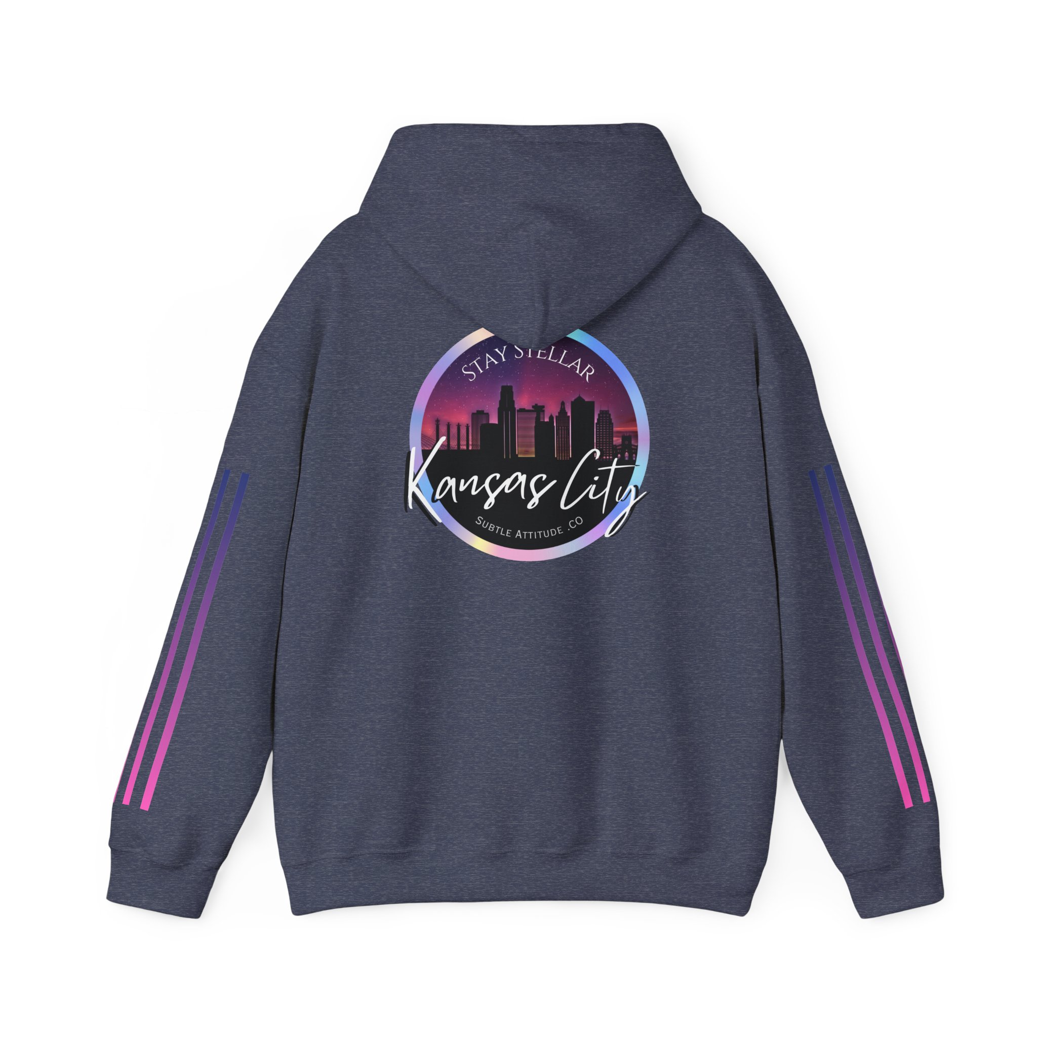 Hoodie — "Stellar Vibes" Kansas City Skyline Pullover - Image 22