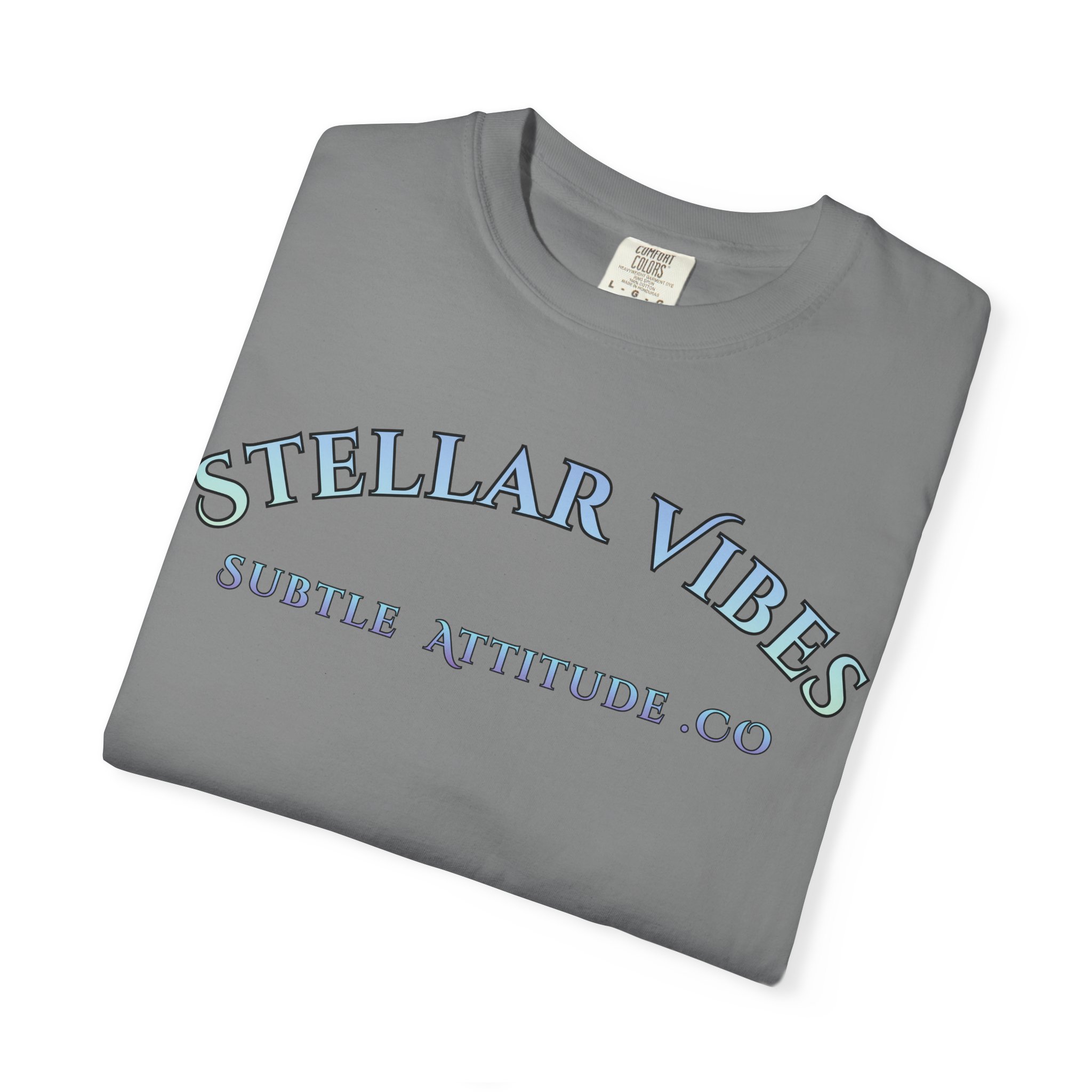 Stellar Vibes T‑Shirt — Holographic Space Logo Tee - Image 7