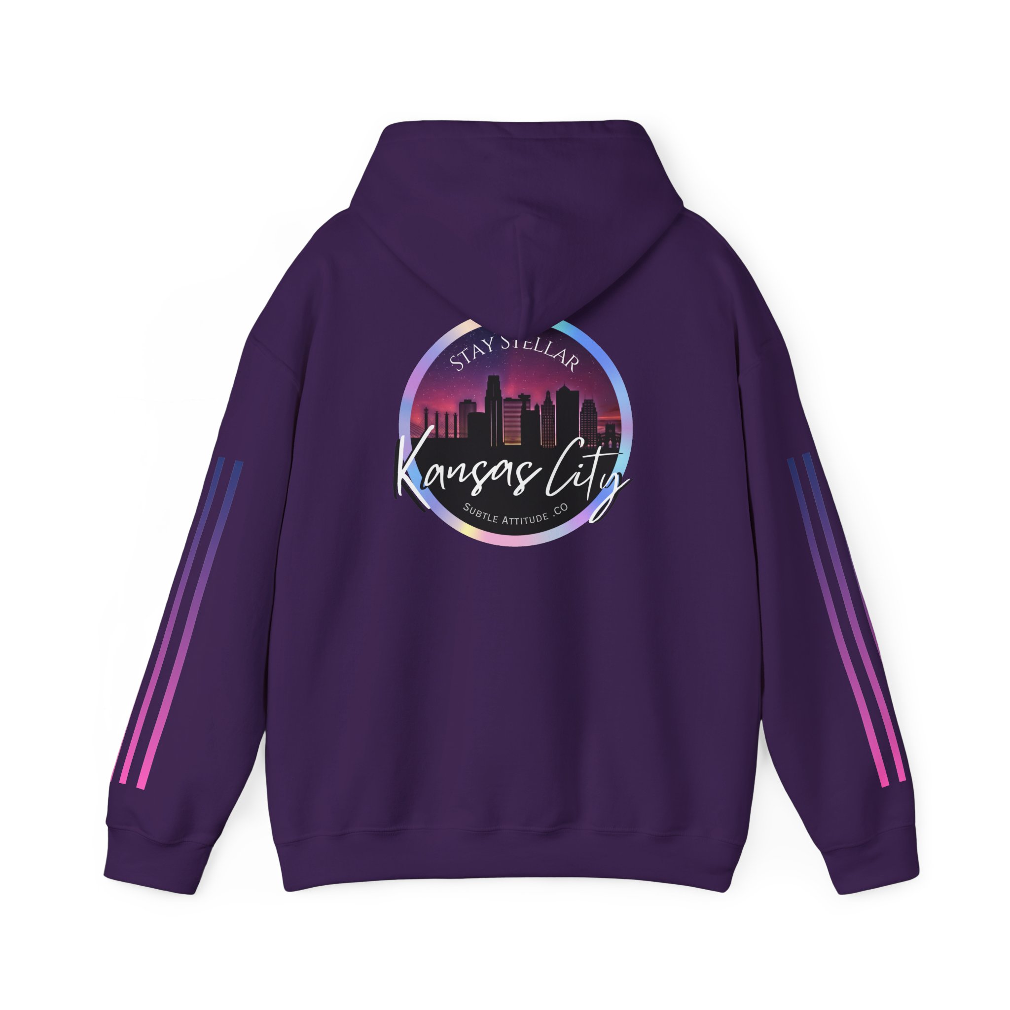 Hoodie — "Stellar Vibes" Kansas City Skyline Pullover - Image 42
