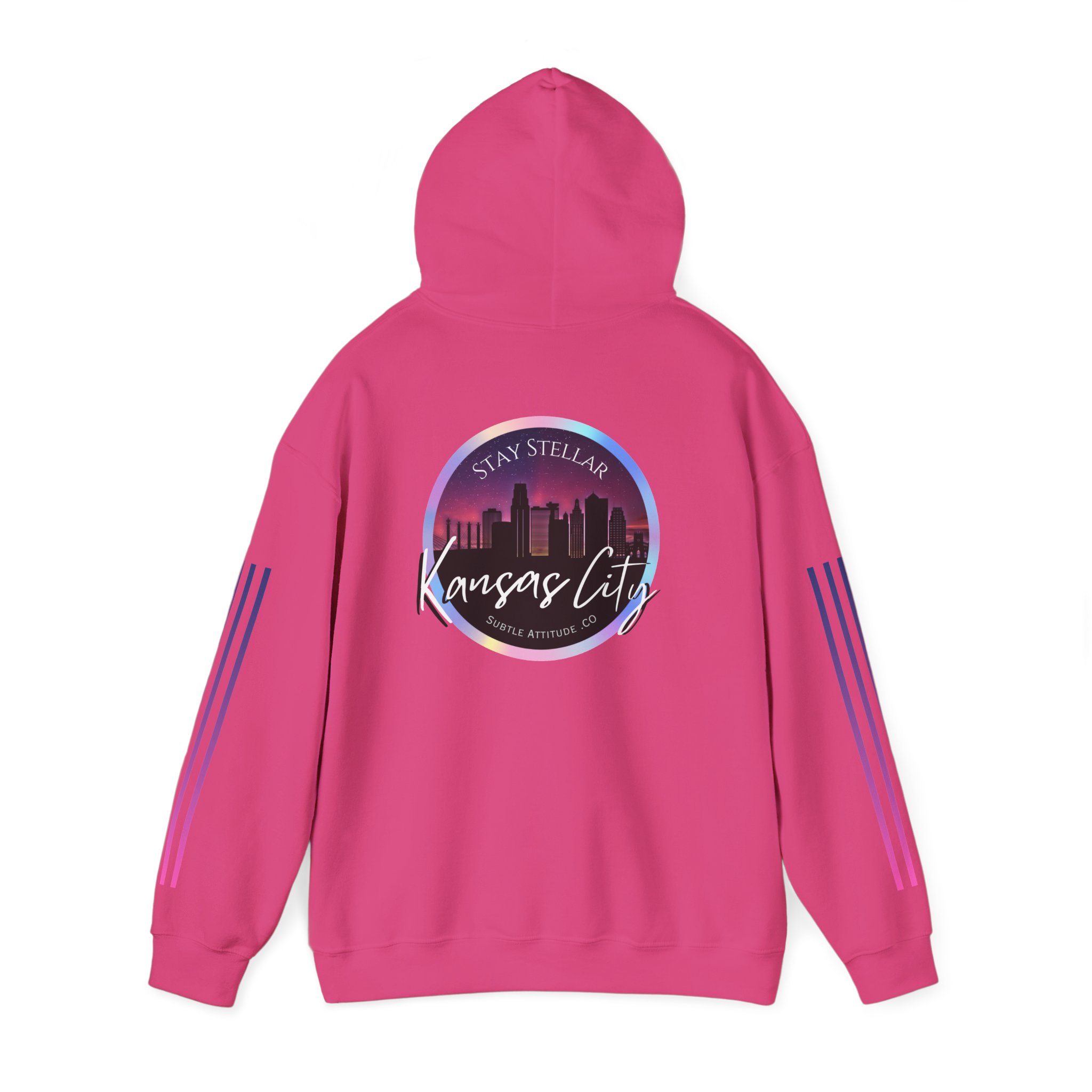 Hoodie — "Stellar Vibes" Kansas City Skyline Pullover - Image 51