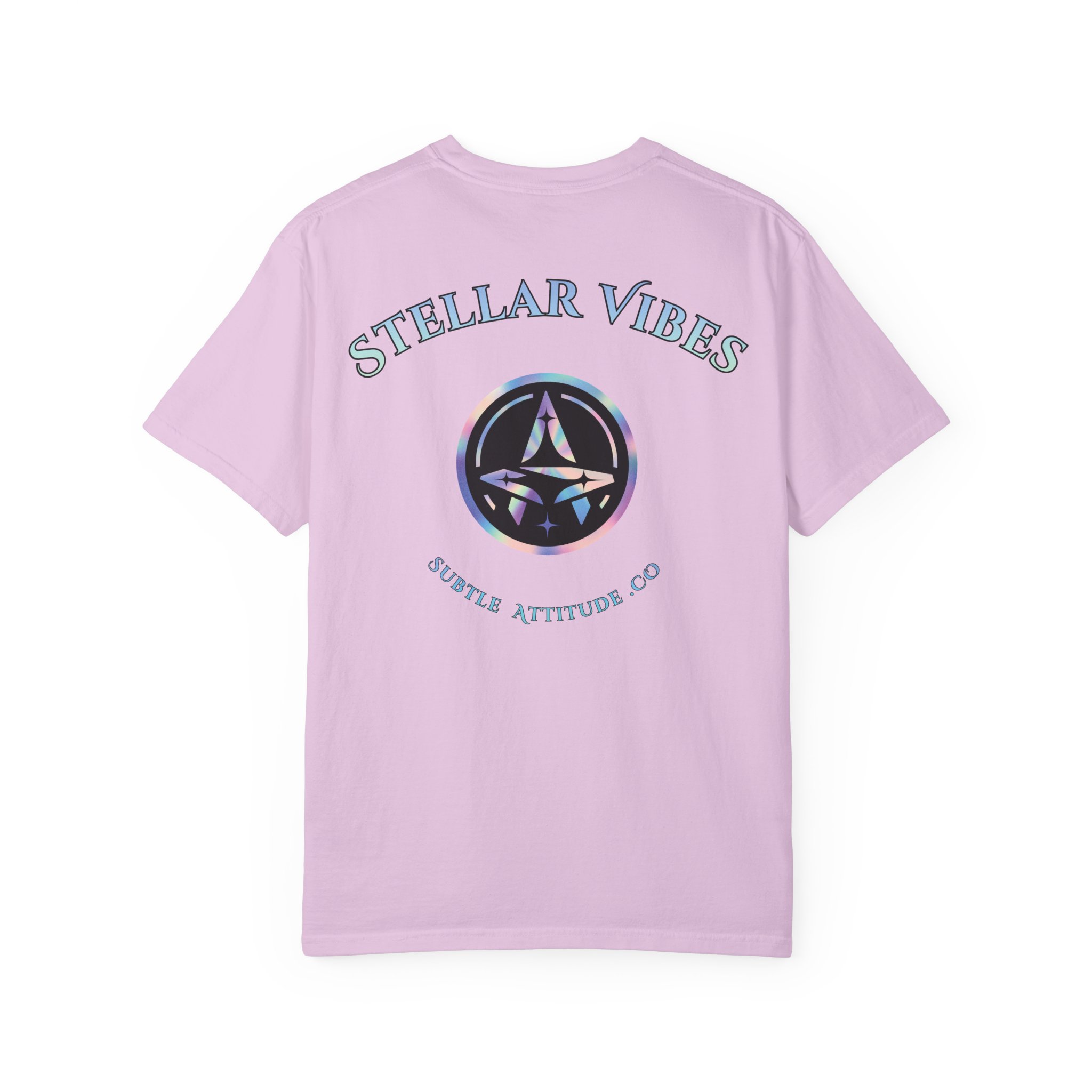 Stellar Vibes T‑Shirt — Holographic Space Logo Tee - Image 30