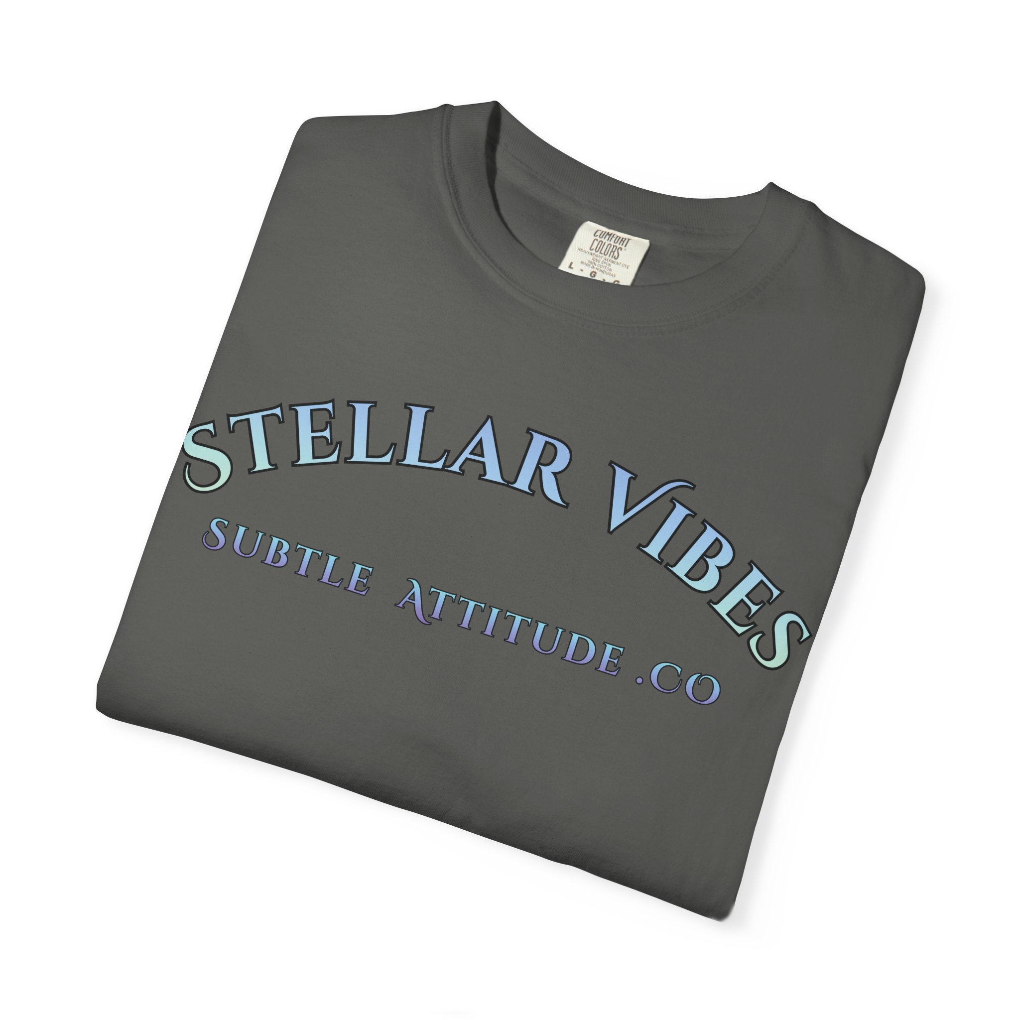 Stellar Vibes T‑Shirt — Holographic Space Logo Tee - Image 3