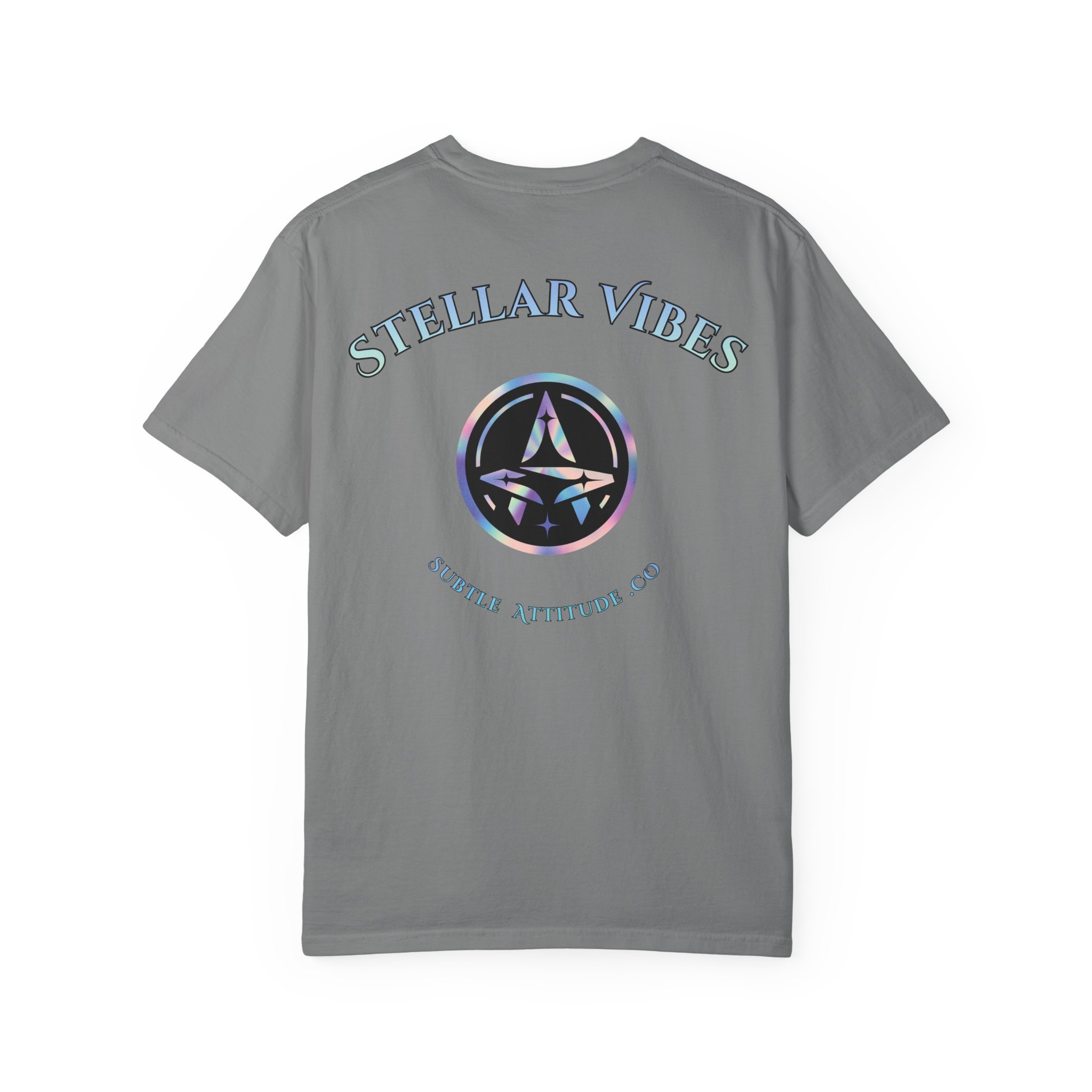 Stellar Vibes T‑Shirt — Holographic Space Logo Tee - Image 6