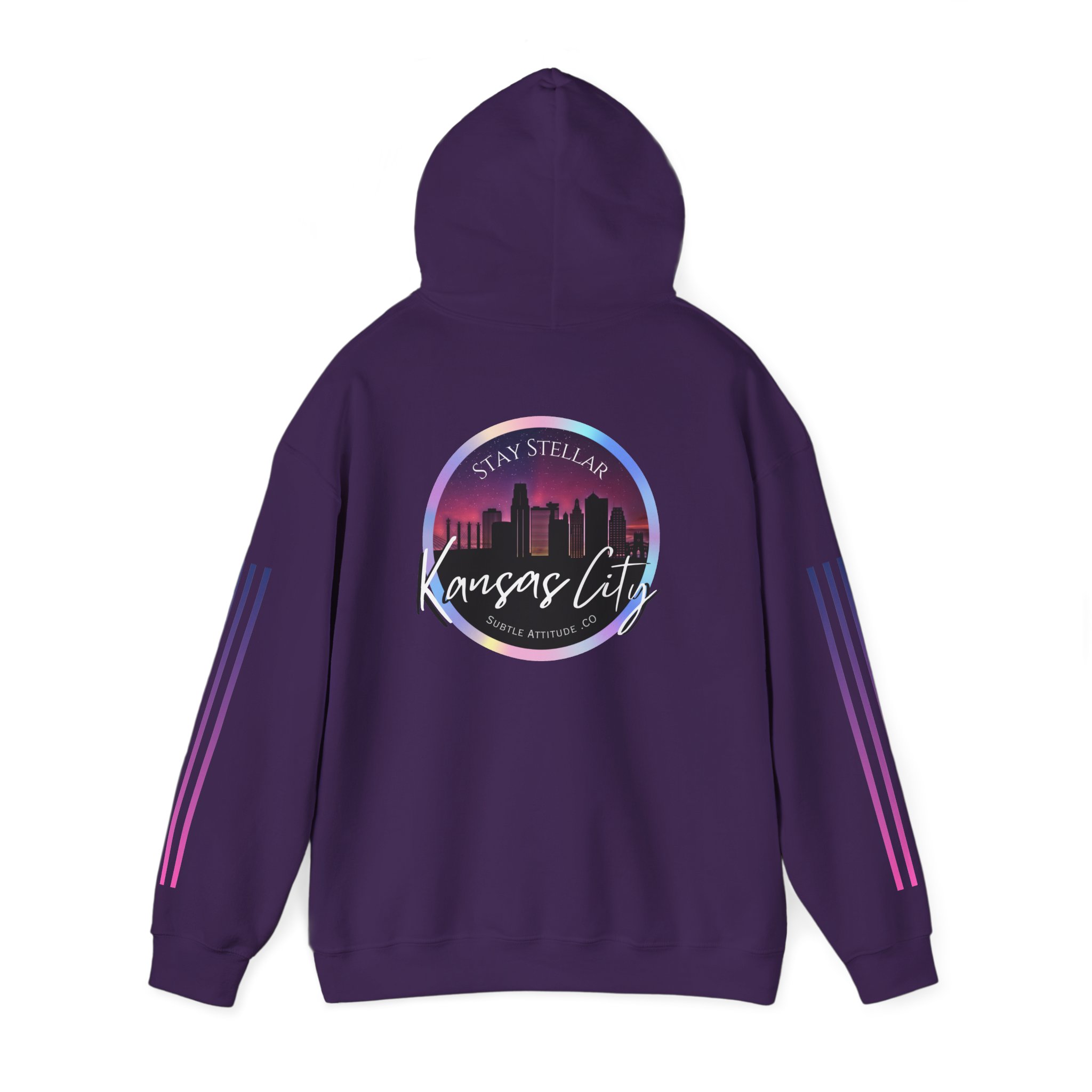 Hoodie — "Stellar Vibes" Kansas City Skyline Pullover - Image 43