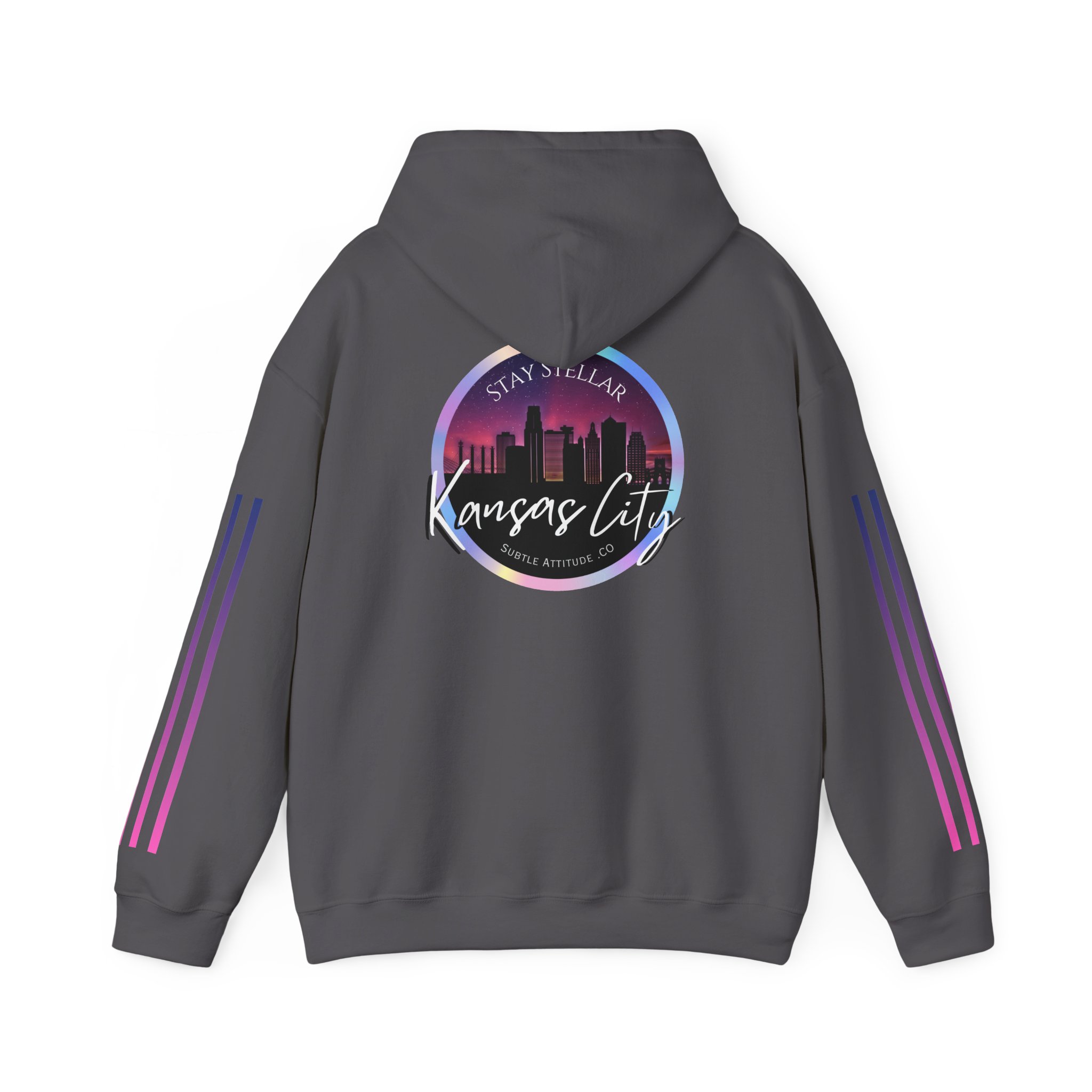 Hoodie — "Stellar Vibes" Kansas City Skyline Pullover - Image 30