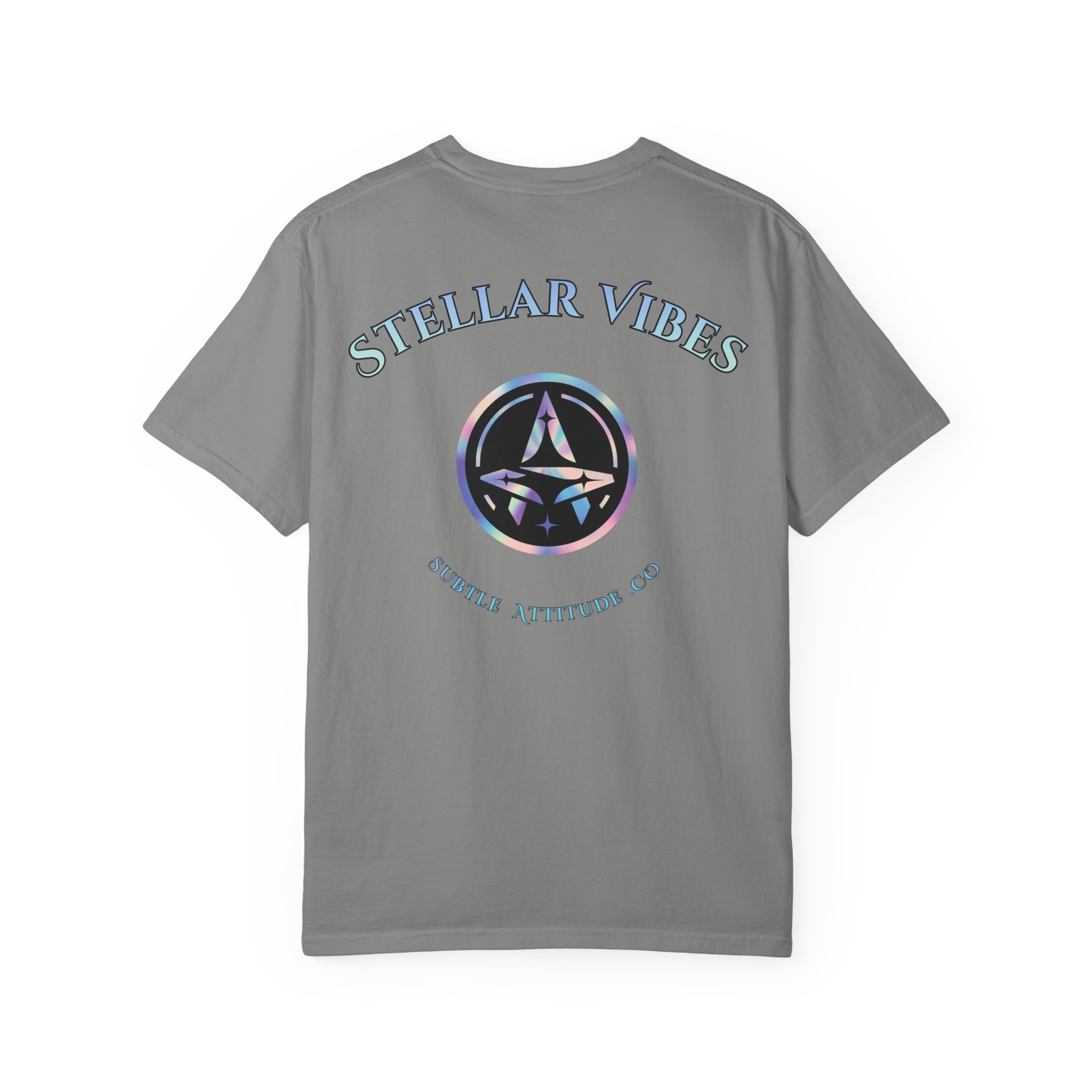 Stellar Vibes T‑Shirt — Holographic Space Logo Tee - Image 10