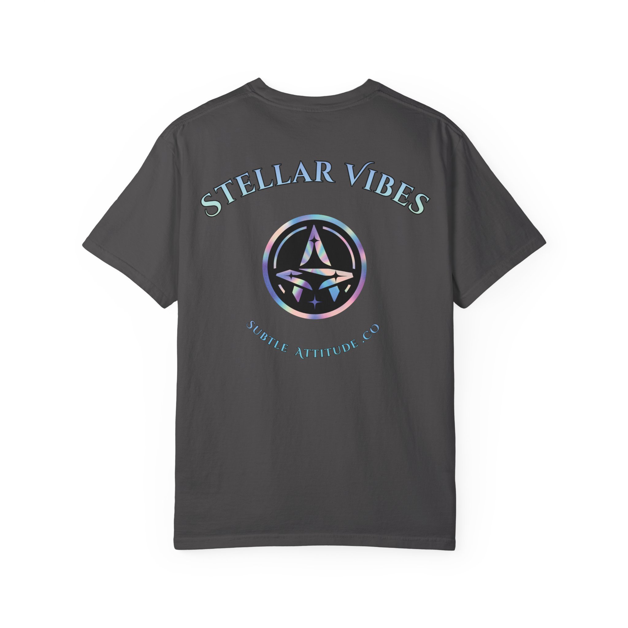 Stellar Vibes T‑Shirt — Holographic Space Logo Tee - Image 14