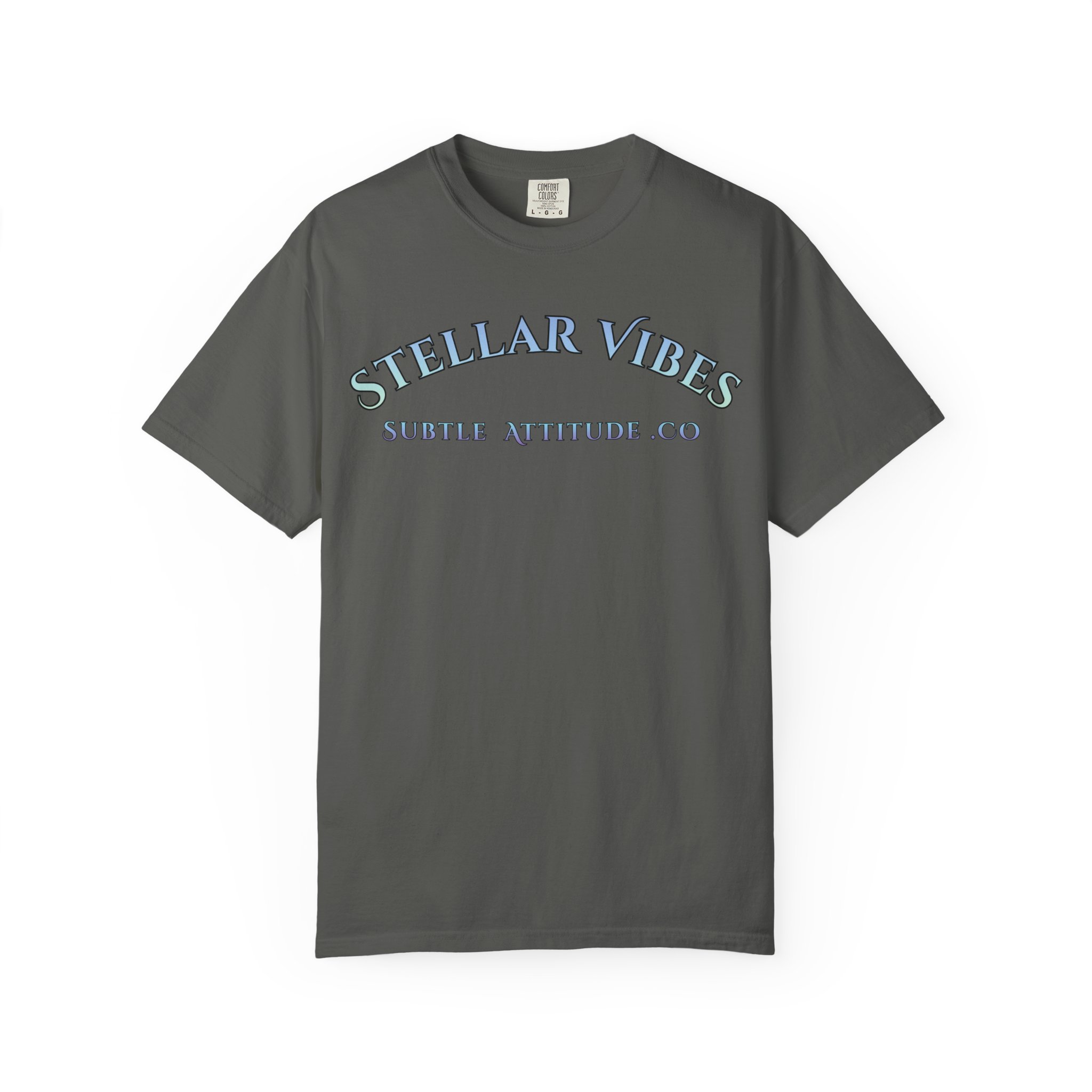 Stellar Vibes T‑Shirt — Holographic Space Logo Tee