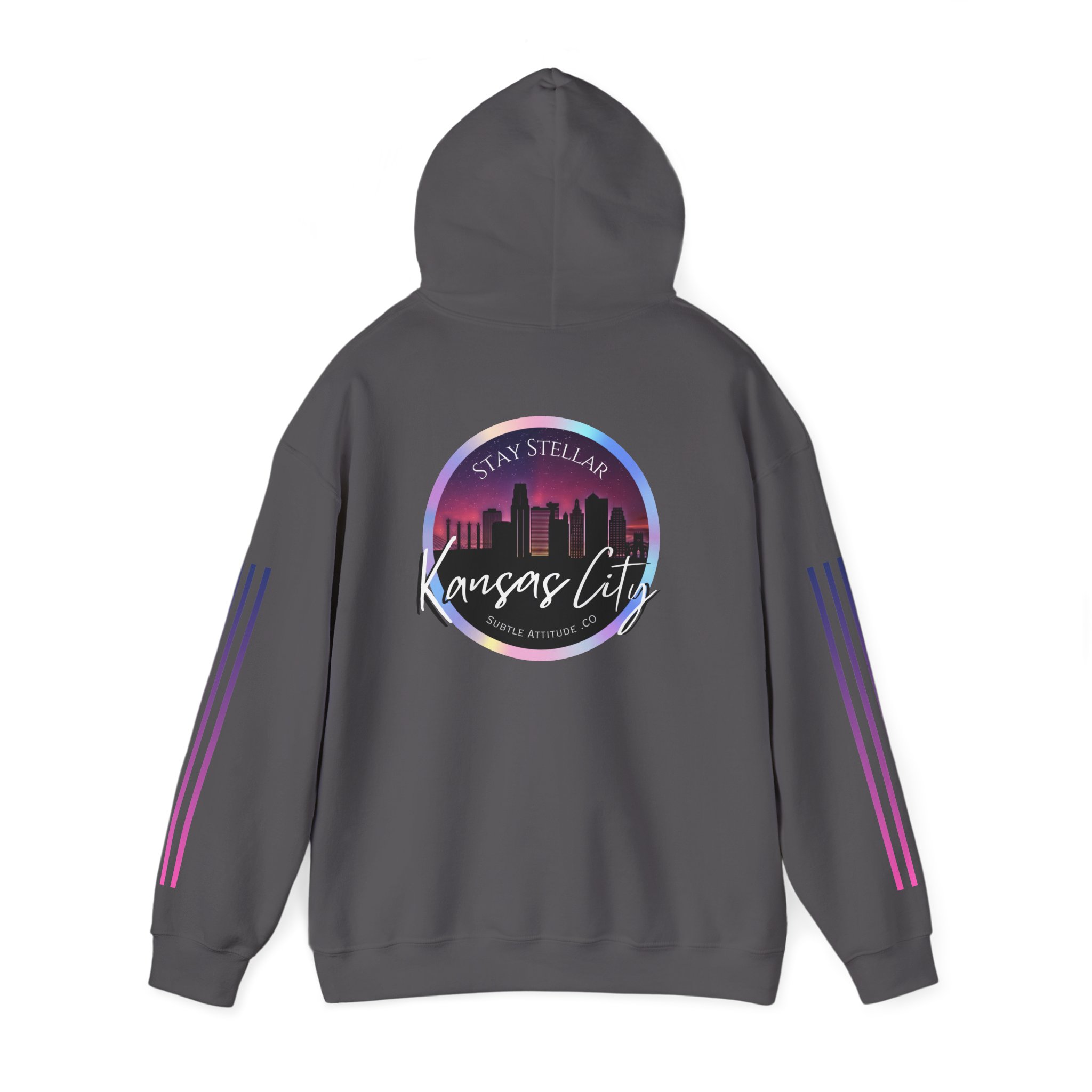 Hoodie — "Stellar Vibes" Kansas City Skyline Pullover - Image 31