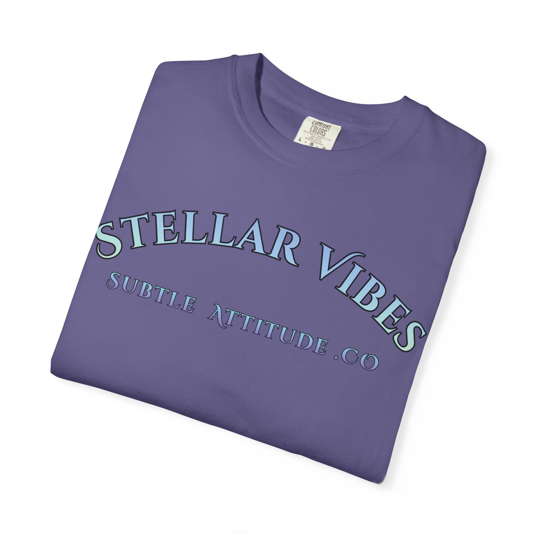 Stellar Vibes T‑Shirt — Holographic Space Logo Tee - Image 23