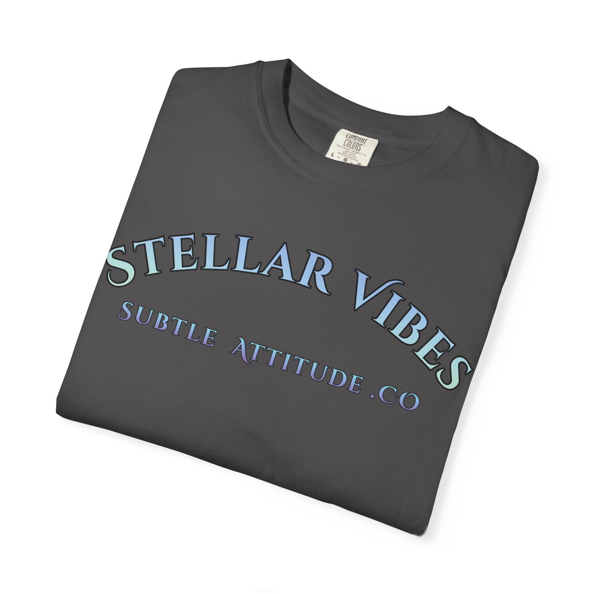 Stellar Vibes T‑Shirt — Holographic Space Logo Tee - Image 15