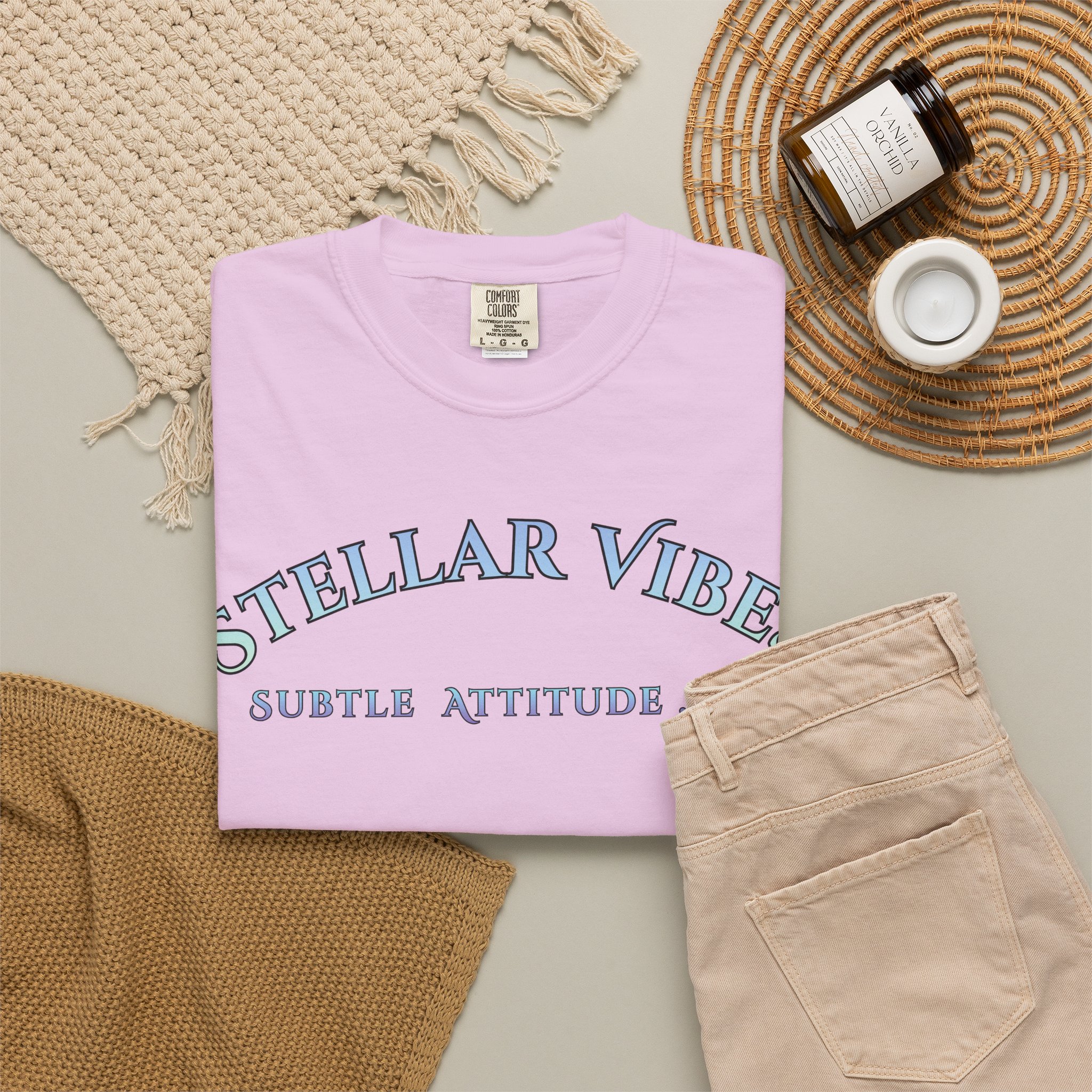 Stellar Vibes T‑Shirt — Holographic Space Logo Tee - Image 32