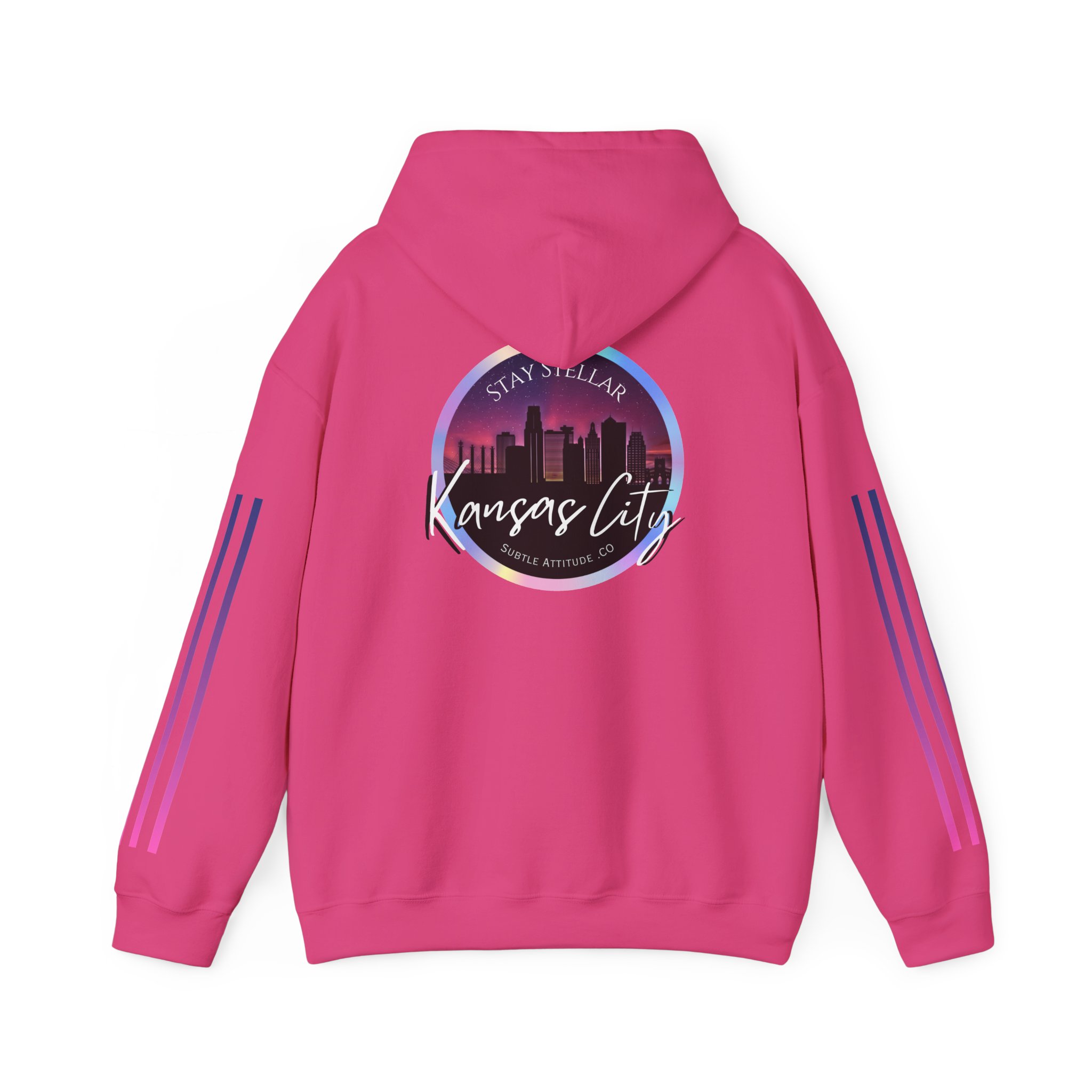 Hoodie — "Stellar Vibes" Kansas City Skyline Pullover - Image 50