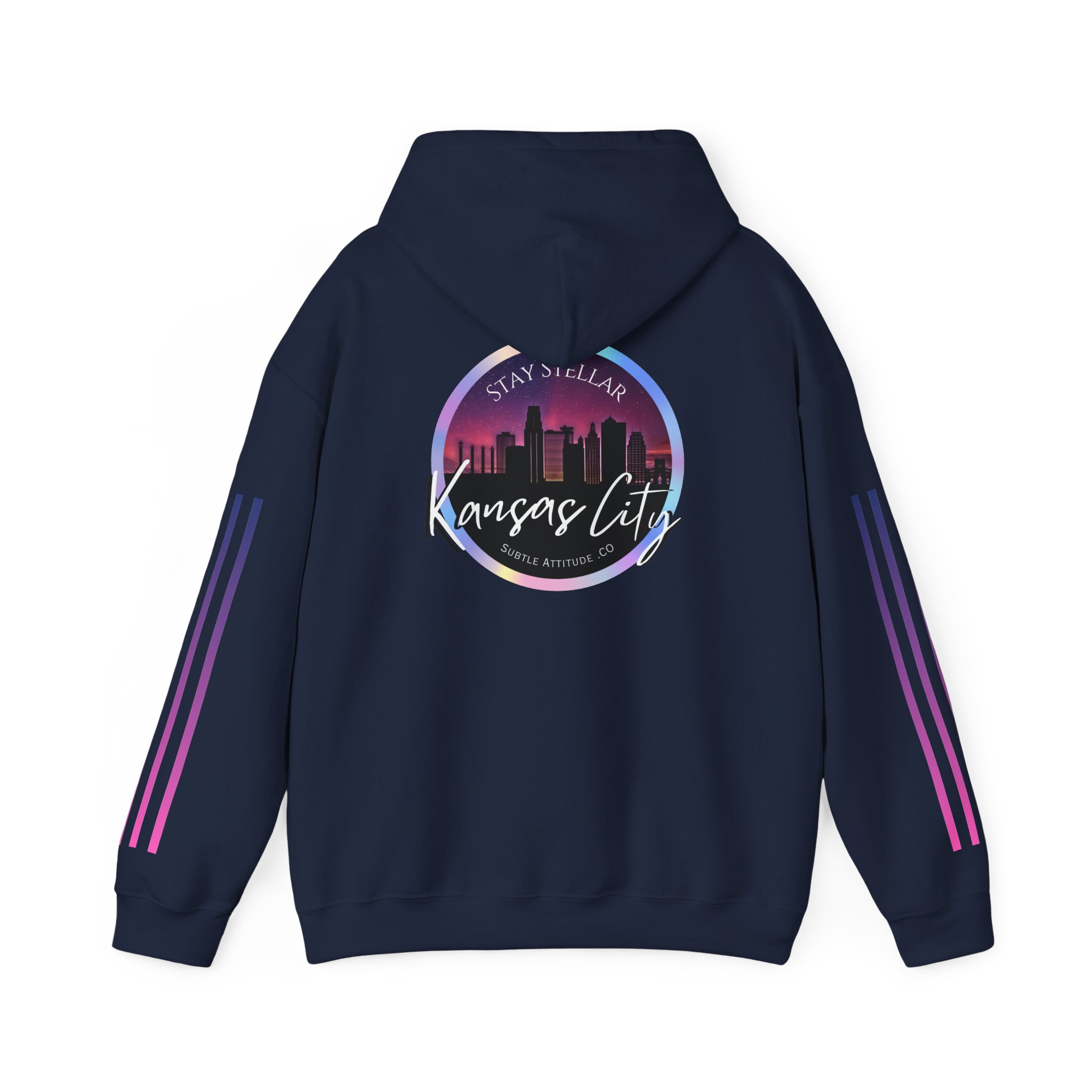 Hoodie — "Stellar Vibes" Kansas City Skyline Pullover - Image 34