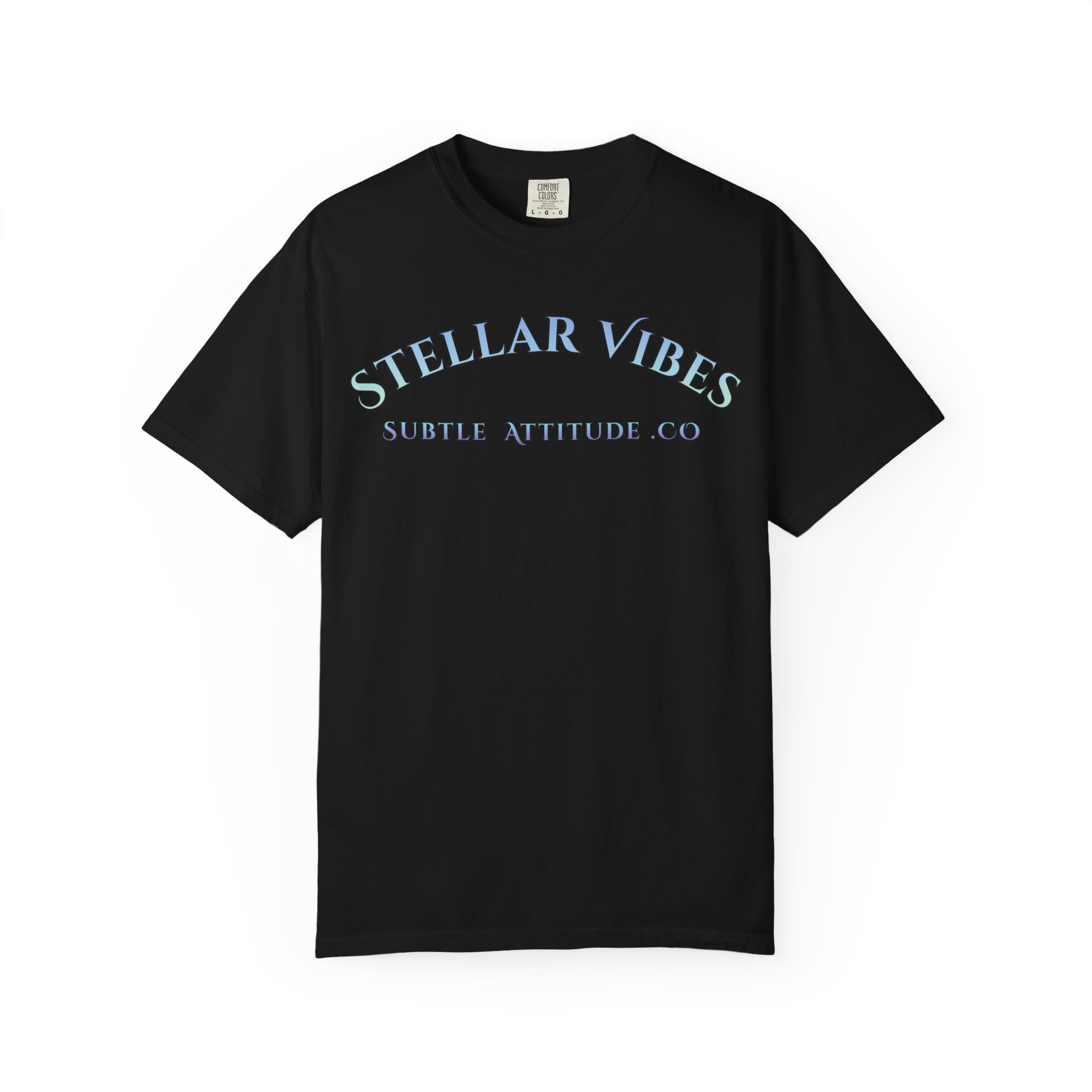 Stellar Vibes T‑Shirt — Holographic Space Logo Tee - Image 17
