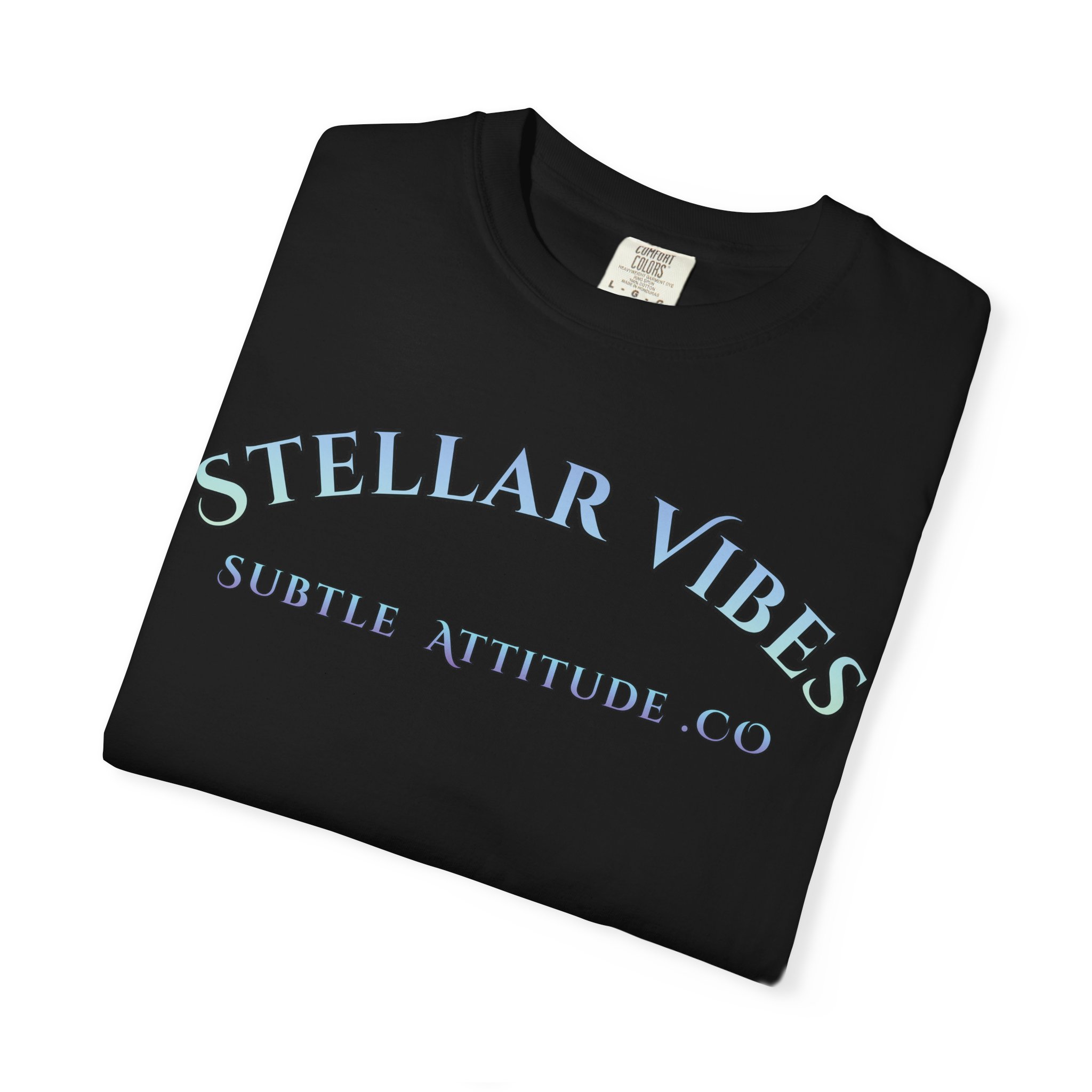 Stellar Vibes T‑Shirt — Holographic Space Logo Tee - Image 19
