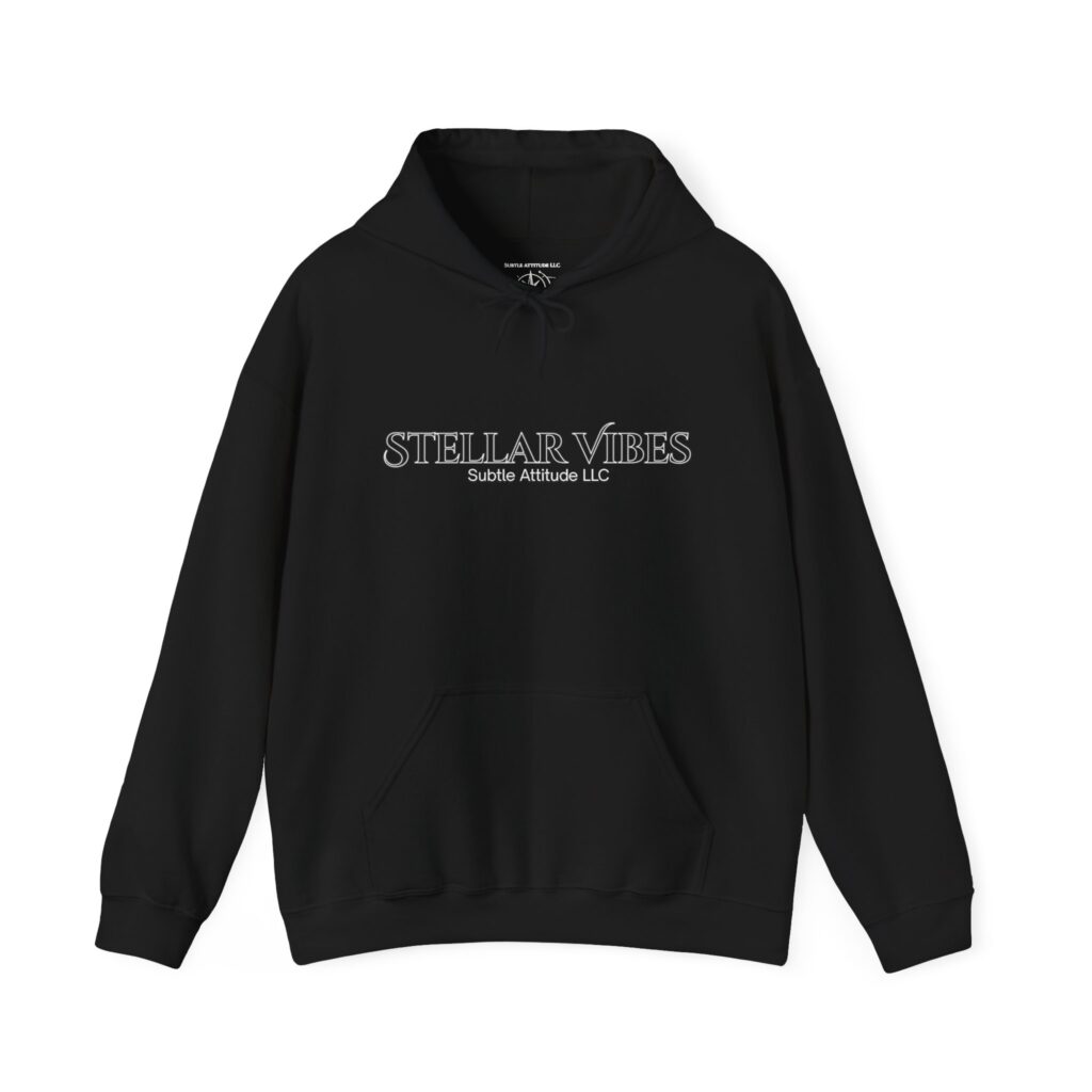 Stellar Vibes Hoodie — Cosmic Compass Graphic Hooded Sweatshirt