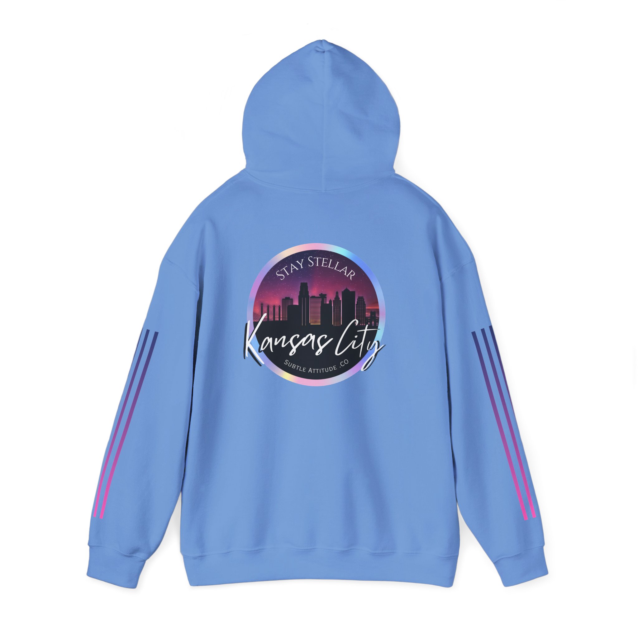 Hoodie — "Stellar Vibes" Kansas City Skyline Pullover - Image 19